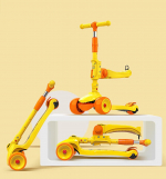 Xe scooter trẻ em Pikachu có đèn LED cao cấp 036