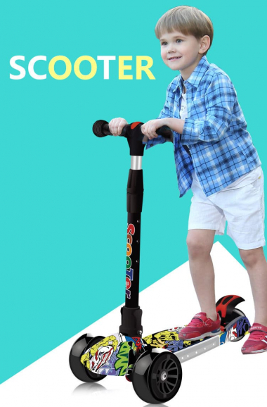 Xe scooter cho trẻ em Graffiti đường phố độc đáo 044